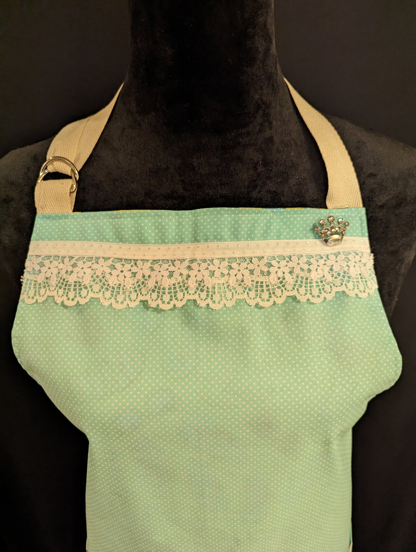 Summer Flip Flops  and Flowers, Custom Double-Sided Hostess Apron