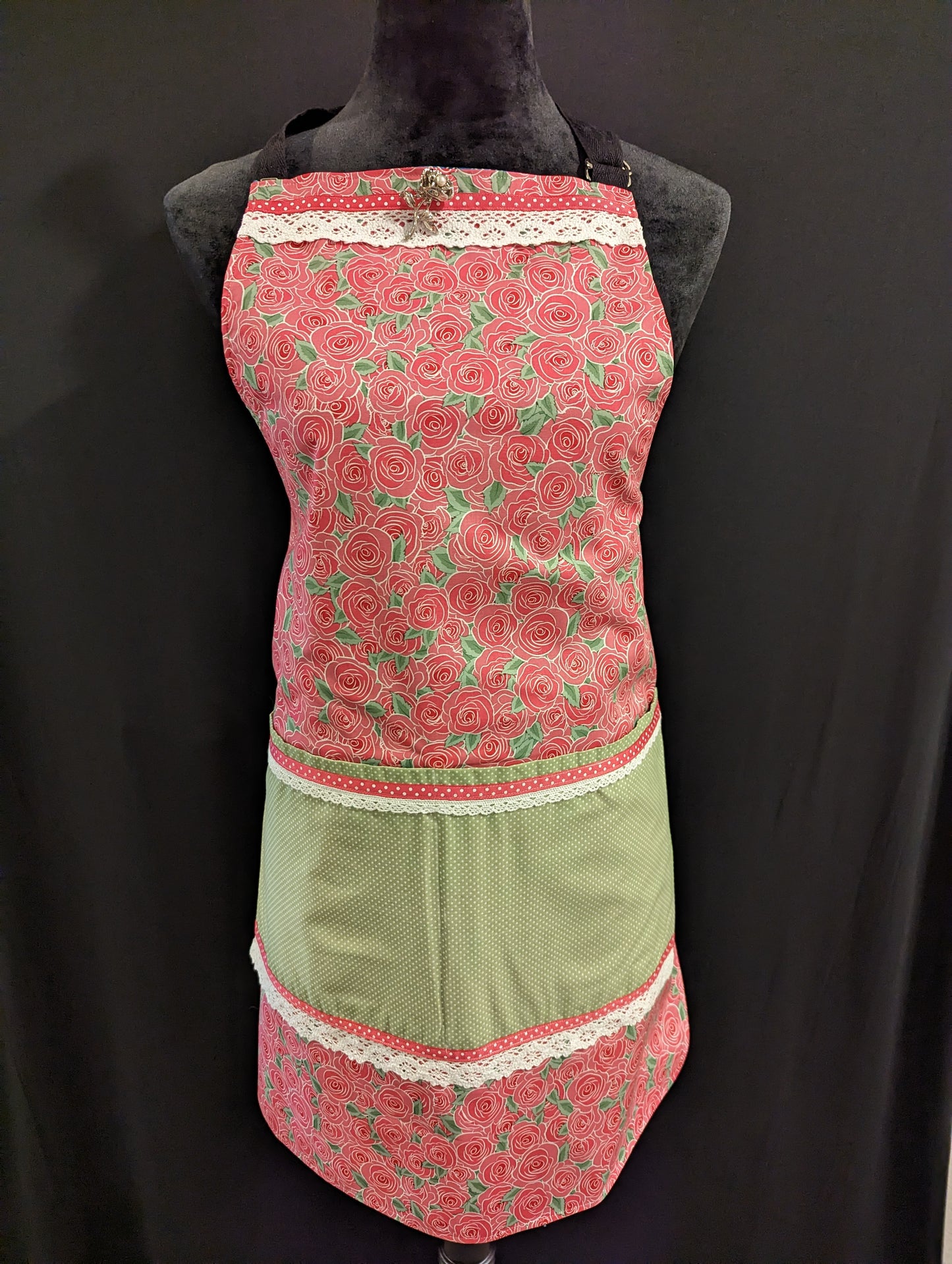 Spring Roses & Cookies Custom Hostess Apron