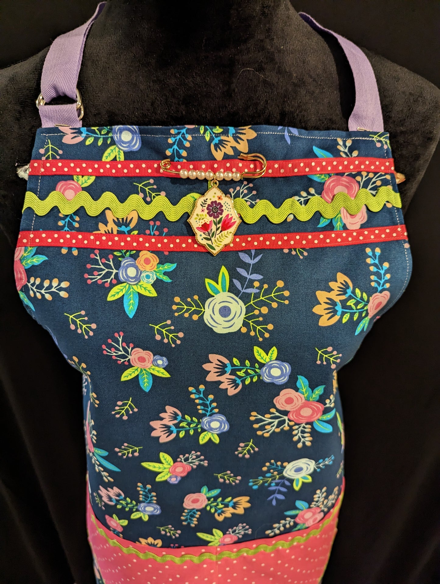 Butterflies & Flowers Custom Hostess Apron