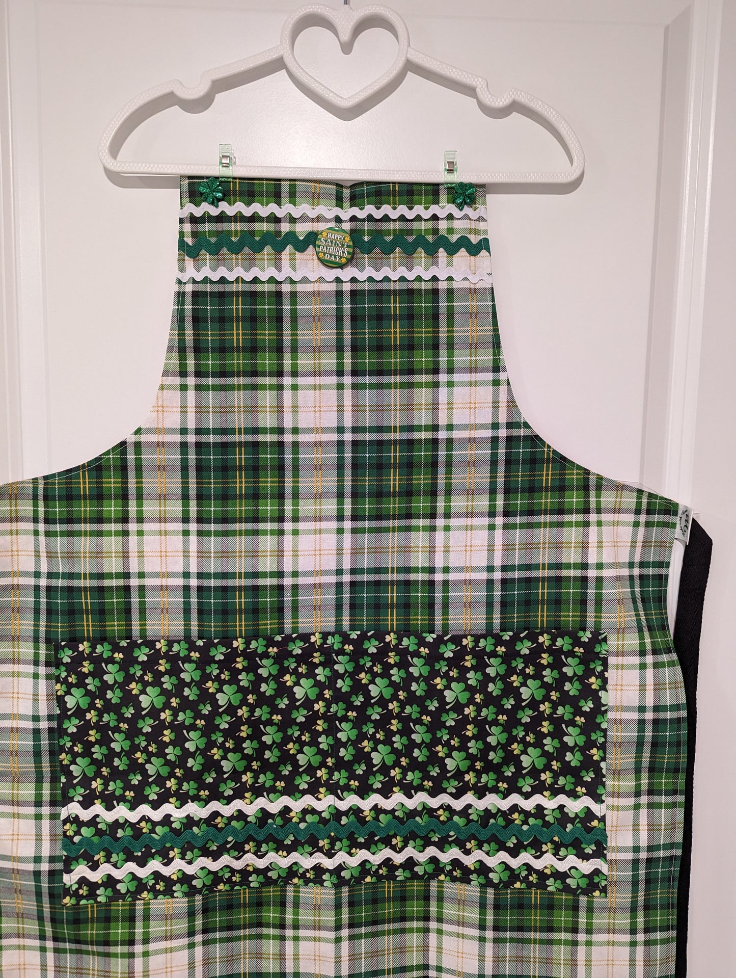 Valentine's Day/St. Patrick's Day-Hostess Apron Custom Double-Sided