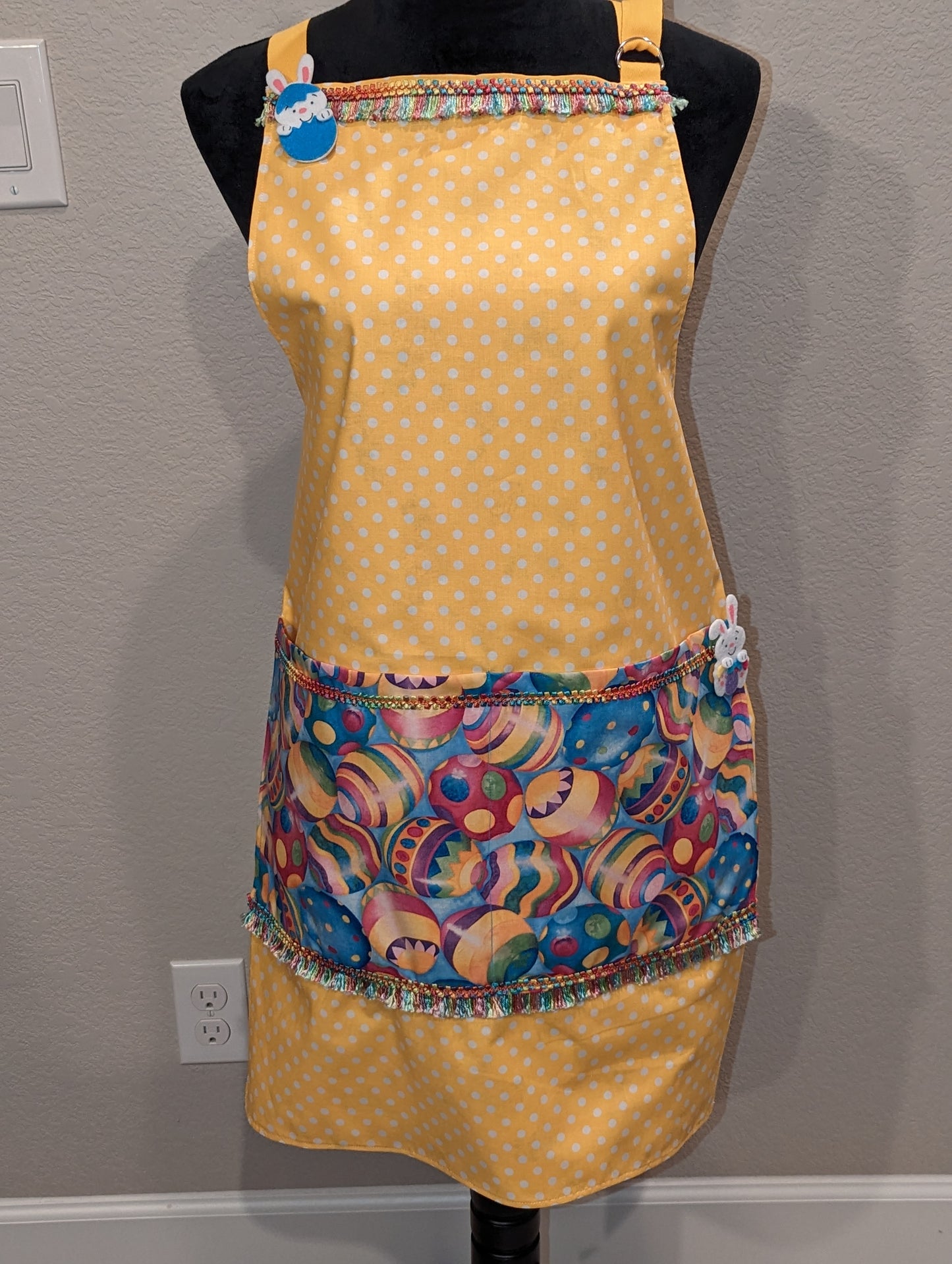 Easter & Butterflies, Custom Double-Sided Hostess Apron